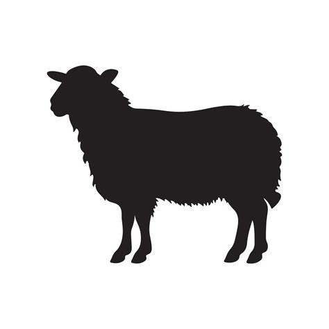 sheep silhouette Vector 29193087 Vector Art at Vecteezy