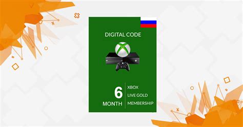 Xbox Live Gold 6 Month Membership RUSSIA | Email delivery