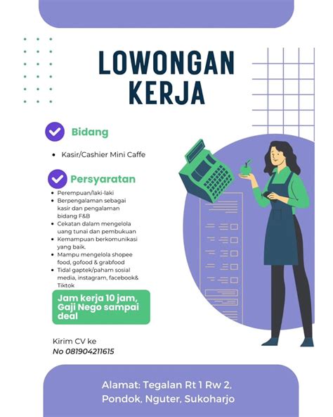 Lowongan Kerja Mei 2024 Kasir Warung Seblak Steak Di Solo INFO LOKER SOLO