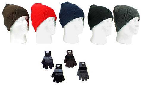 Bulk Winter Hats & Gloves Combos - Assorted, Knit, Winterwear