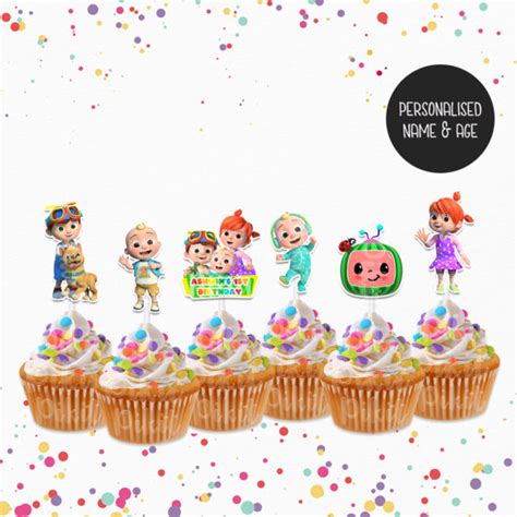 Cocomelon Cupcake Toppers Pikit Kids