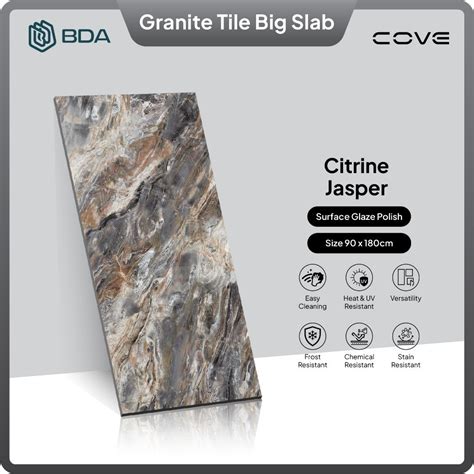 Jual Cove Granit Citrine Jasper 90x180 Lantai Dinding Shopee Indonesia