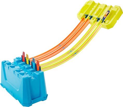 Hot Wheels Track Builder Gravity Speed Box With Launch Gate Clamp Lane Start Gate Hot