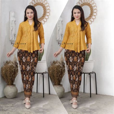 Jual Setelan Kebaya Floy Brokat Jumbo Xxxl L Kebaya Jumbo Ld