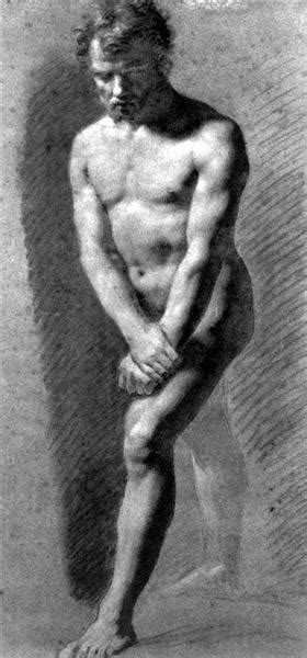 Male Nude Grasping His Wrists C Pierre Paul Prud Hon Wikiart Org