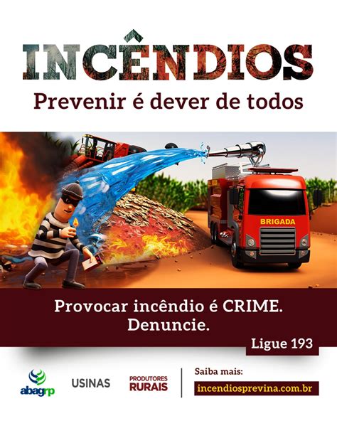 Campanha contra incêndios busca reduzir prejuízos causados pelo fogo