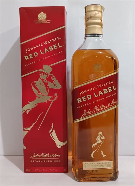 Whisky Johnnie Walker Red Label 1l Eficaz Distribuidora