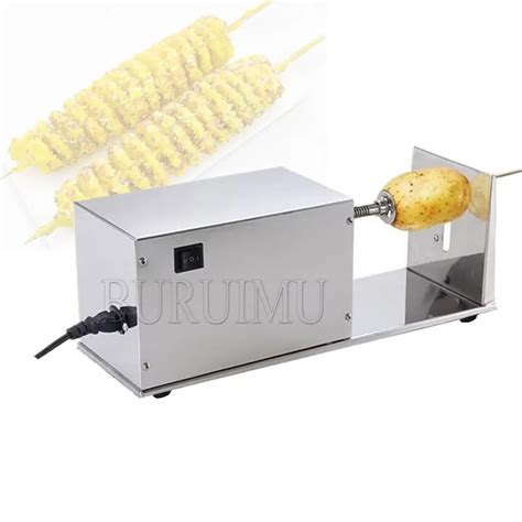 Electric Spiral Potato Slicer With Counter Automatic Vegetable Twister