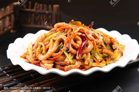 辣炒牛肚中国菜系食品餐饮摄影素材汇图网