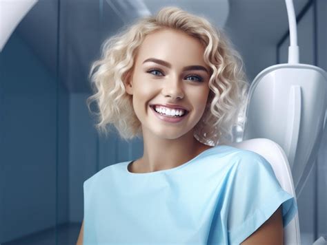 Premium Ai Image Dental Care Beautiful Wide Smile Of Healthy Woman