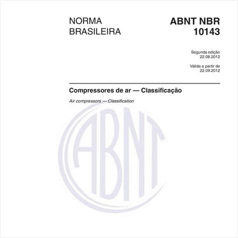 Target Normas ABNT NBR 10143 NBR10143 Compressores De Ar