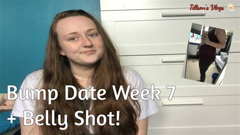 Pregnancy Update Week 7 Bumpdate Belly Shot YouTube