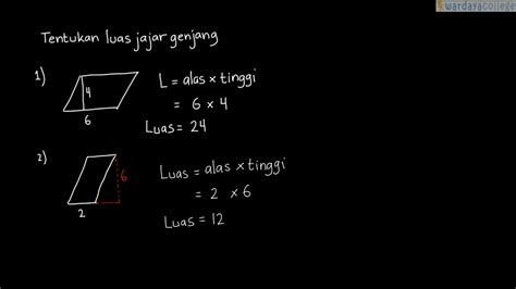 Contoh Soal Jajar Genjang Lembar Edu