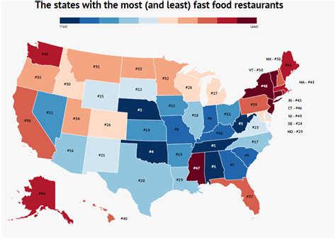 The 10 States That Love Fast Food The Most And The Least Zippia