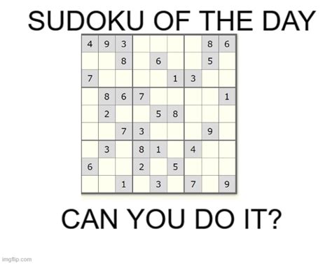 Holdups Sudoku Of The Day Imgflip