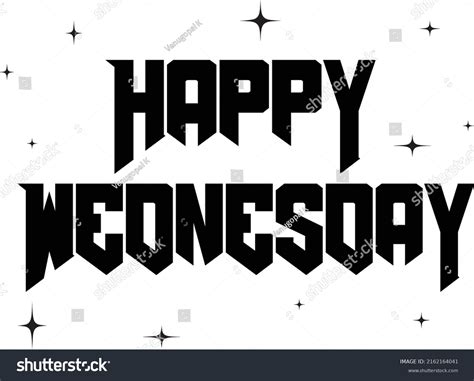 Happy Wednesday Banner Greeting Text Happy Stock Vector (Royalty Free ...