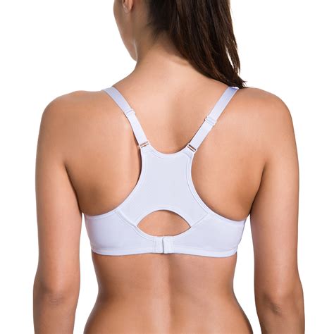 Womens Med Impact Racerback Contour Padded Foam Underwire Sports Bra Ebay