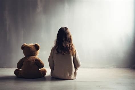 Premium Photo | The Power of Connection Embracing Autism Through a Teddy Bears Support