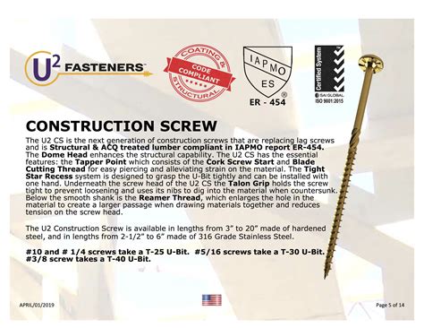 U2 FASTENERS — Your Site Title