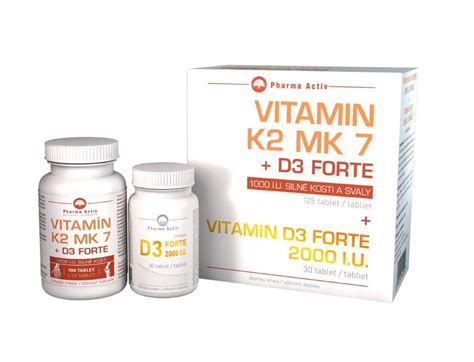 Pharma Activ Vitamin K2 MK7 D3 Forte 125 Tablet Vitamin D3 Forte