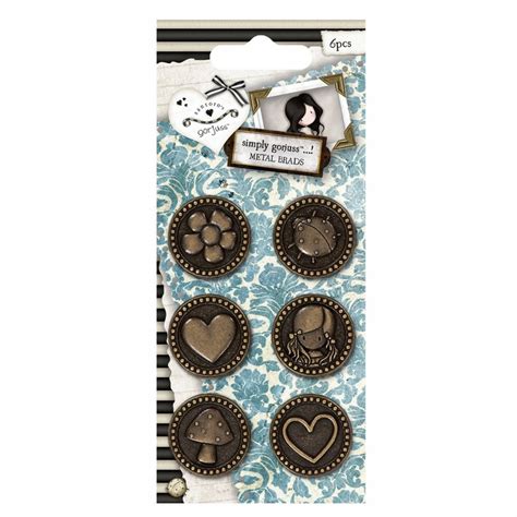 Gorjuss Metal Brads - Card Making & Paper Crafting from Crafty Arts UK
