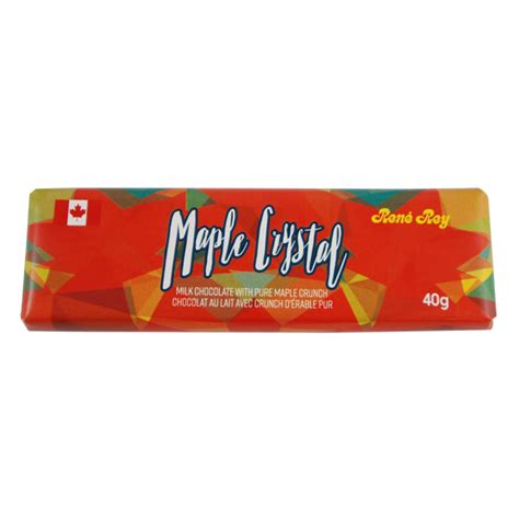 Maple Crystal Chocolate Bar Rene Rey