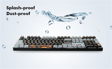 Amazon Dustsilver Mechanical Gaming Keyboard Hot Swappable Keyboard Optical Brown Switch