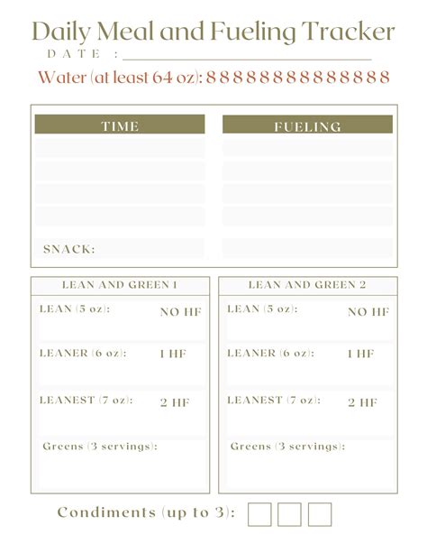 Optavia And And Printable And Fillable Fueling Hacks And And