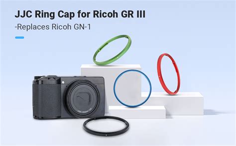 Jjc Gn Metal Decoration Ring For Ricoh Gr Gr Hdf Colorful Lens Ring