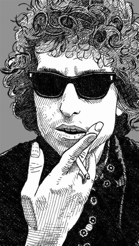 A Drawing Of A Man With Curly Hair Wearing Sunglasses And Holding His Hand To His Face