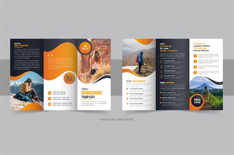 Tour And Travel Agency Trifold Brochure Template Design Layout