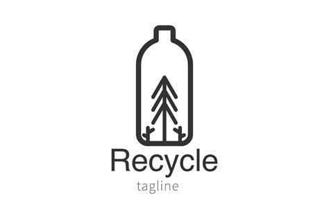 Recycle Organic Bottle Logo Icon Graphic Design 7752874 Vector Art At