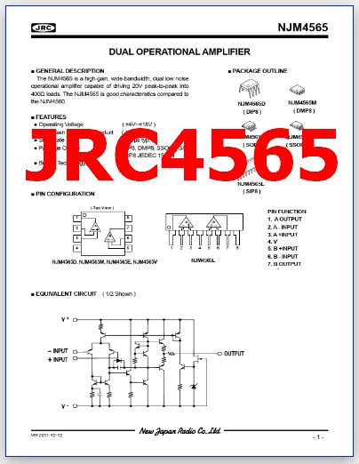 PDF JRC4565 Components