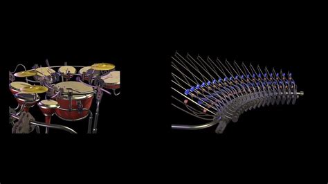 Animusic Acoustic Curves Remake But Only Drums And Bass Youtube