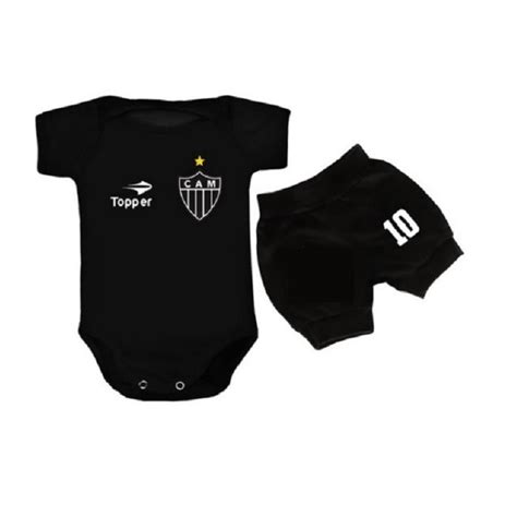 Conjunto para Bebê Atlético Mineiro 100 Algodão Elo7