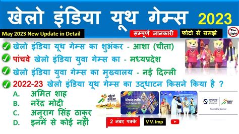 Current Affairs खेलो इंडिया यूथ गेम्स 2023 Khelo India Youth Games