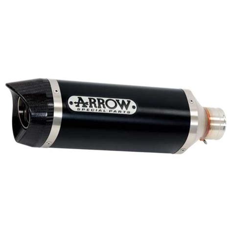 Arrow Thunder Dark Aluminium Silencieux Embout Carbone Yamaha Trace