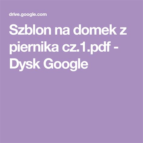 Szblon Na Domek Z Piernika Cz Pdf Dysk Google Pdf Google Google