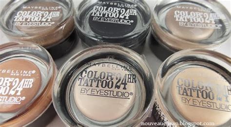 Swatches All Six Color Tattoos From The Maybelline Limited Edition Spring Dare To Go Nude