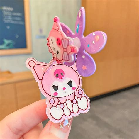 New Cinnamoroll My Melody Kuromi Rotating Windmill Hairpin Cute Sanrio