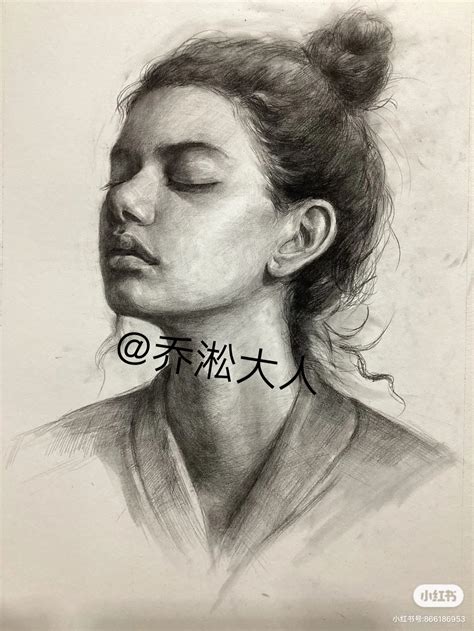 素描头像接稿乔淞大人 站酷zcool