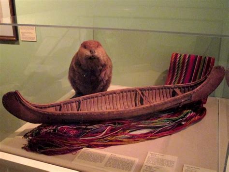 Display devoted to the fur trade at Château Ramezay Montreal