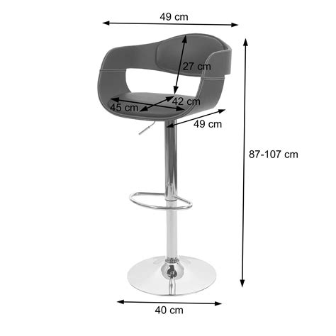 Sgabello Sedia Design Elegante Retr Hwc A B Acciaio Cromato Ecopelle