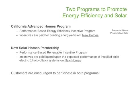 Ppt California Advanced Homes Program Powerpoint Presentation Free