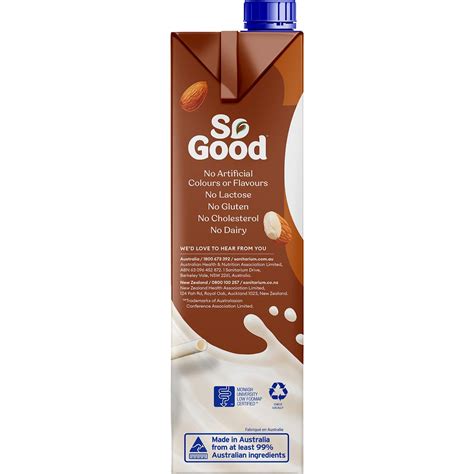 Sanitarium So Good Long Life Original Almond Milk 1l Woolworths