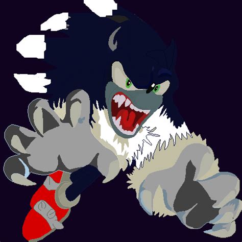 Pixilart Sonic The Werehog By Sonic Gamer