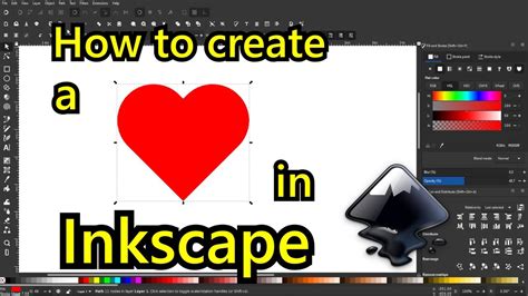 How To Create A Heart In Inkscape Youtube