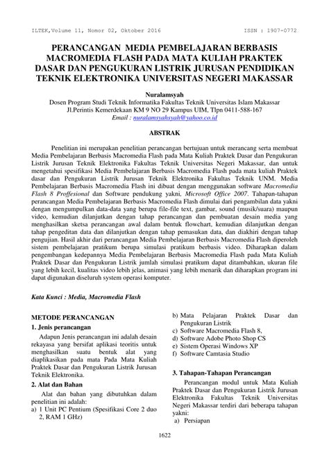 PDF PERANCANGAN MEDIA PEMBELAJARAN BERBASIS MACROMEDIA FLASH PADA