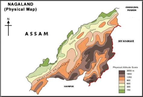 1: Physical map of Nagaland | Download Scientific Diagram