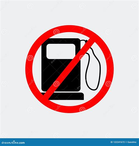 No Gas Pump Iconvector Illustration Stock Vector Illustration Of